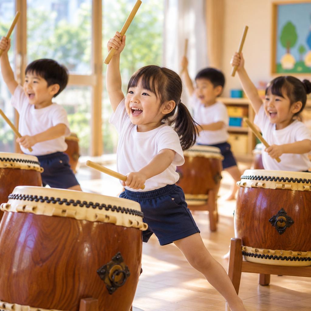 「みんなで音をつくる」和太鼓演奏が育む、心と体の力