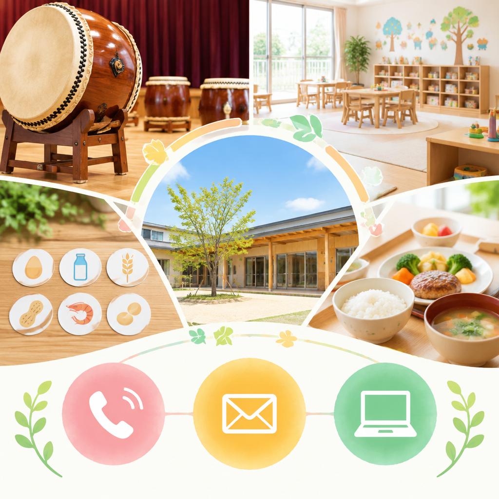 園児の笑顔と成長を、ぜひ見に来てください。見学・お問い合わせはこちら